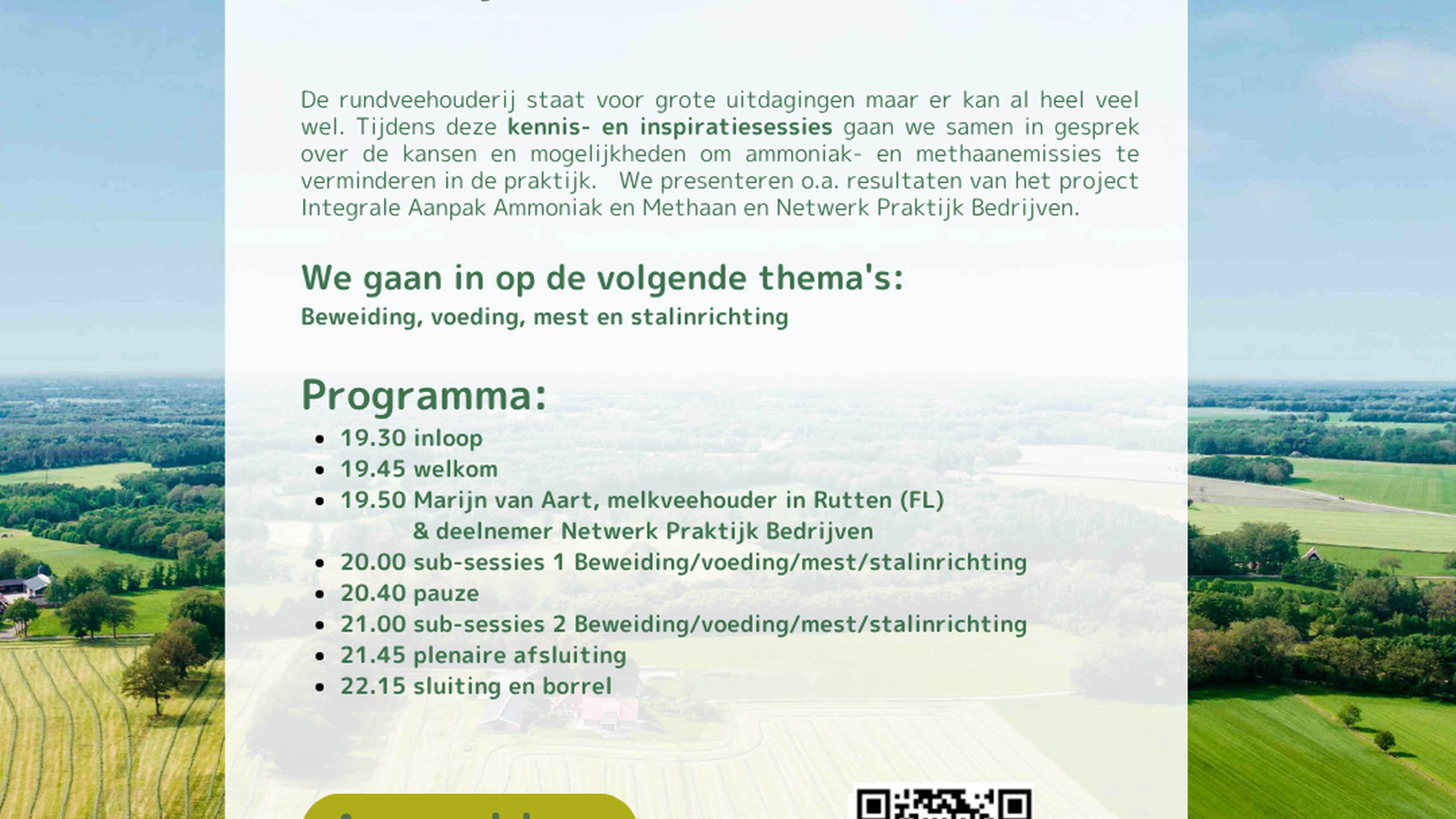 Kennis en inspiratiesessie ammoniak en methaan